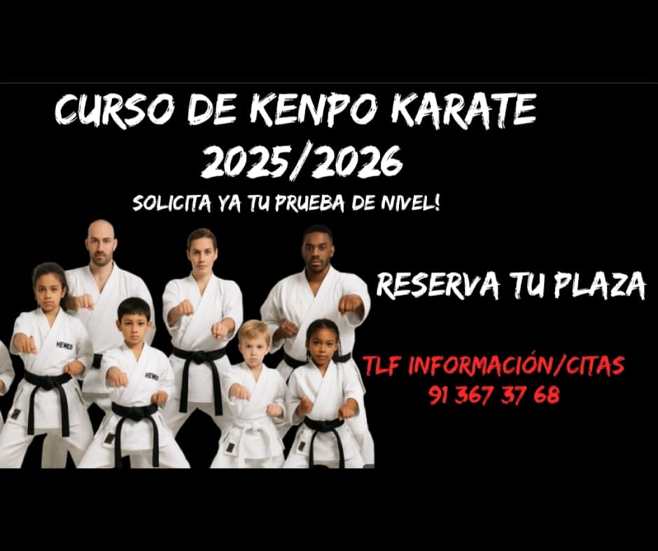 portada reservar plaza curso kenpo karate 25 26