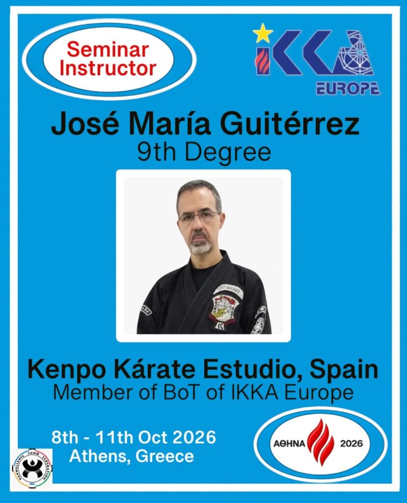 instructor jose maria gutierrez kenpo karate miembro campeonato ikka europe